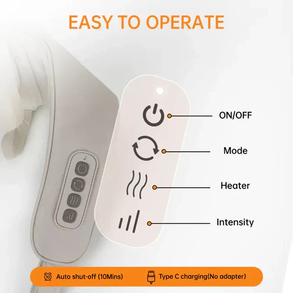 𝐇𝐨𝐦𝐞𝐞𝐚𝐬𝐞™ Kneading Massager (Shoulder and Neck) – مدلك عجن للكتف والرقبة Auraé