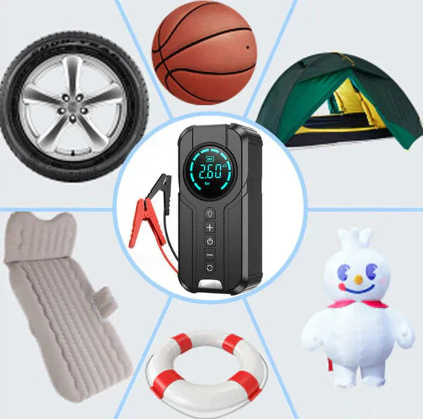 𝐇𝐨𝐦𝐞𝐞𝐚𝐬𝐞 ™Jump Starter With Air Pump هيكساليفينغ™ جهاز تشغيل البطارية مع منفاخ هواء Novara