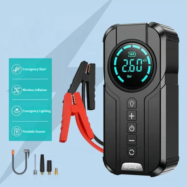 𝐇𝐨𝐦𝐞𝐞𝐚𝐬𝐞 ™Jump Starter With Air Pump هيكساليفينغ™ جهاز تشغيل البطارية مع منفاخ هواء Novara