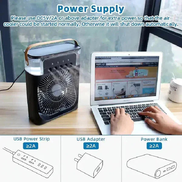 𝐇𝐨𝐦𝐞𝐞𝐚𝐬𝐞 ™Mini Air Coolerهيكساليفينغ™ ميني مكيف الهواء المحمول Novara