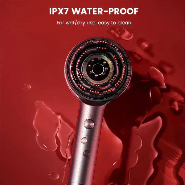 𝐇𝐨𝐦𝐞𝐞𝐚𝐬𝐞™ Scalp Massager Brush (Red) – فرشاة تدليك فروة الرأس (حمراء) Auraé